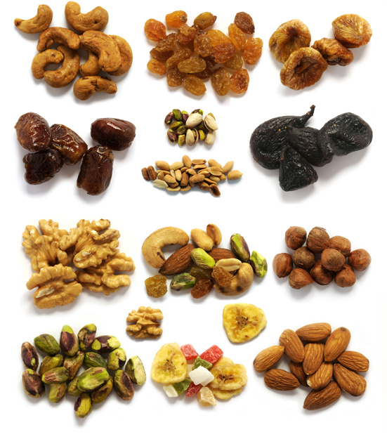 Variedad de frutos secos