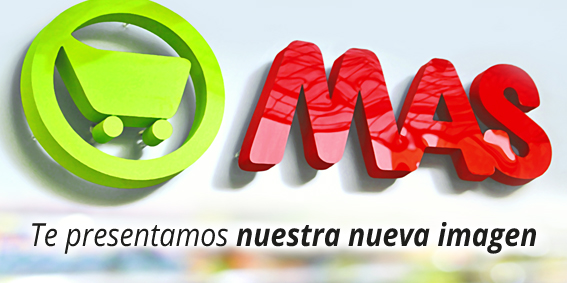Nuevo logotipo de Supermercados MAS