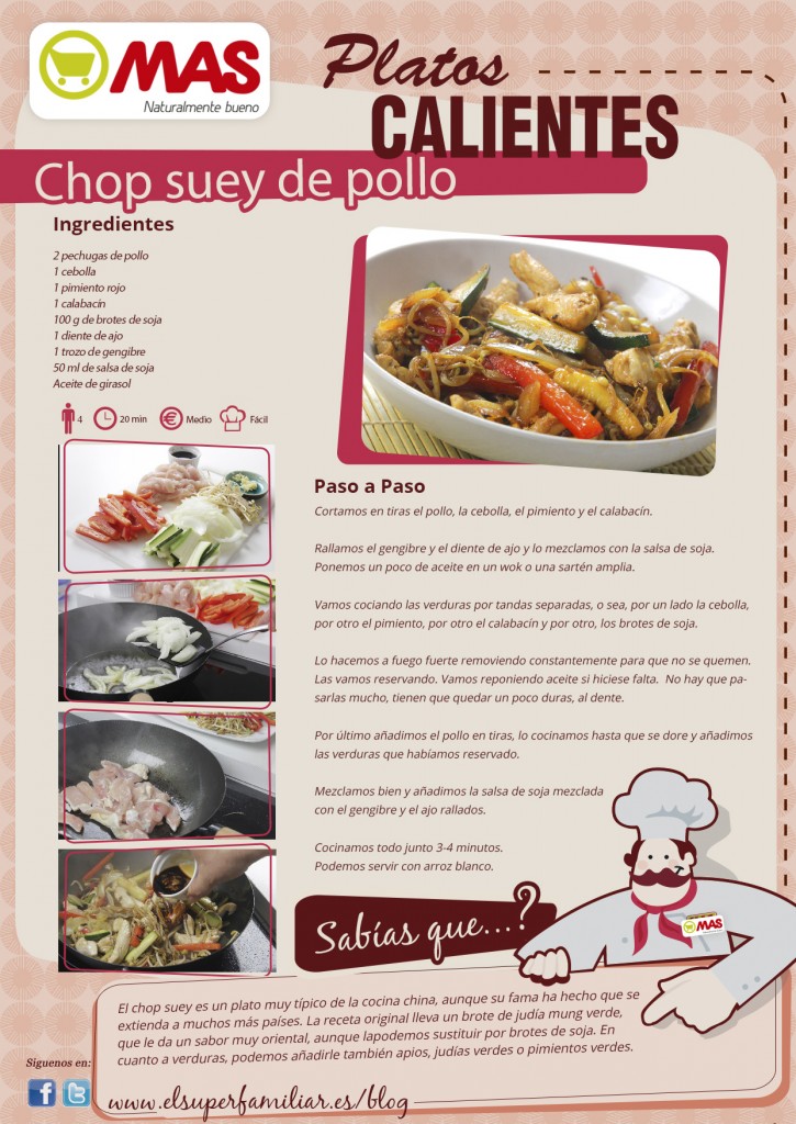 Chop suey de pollo