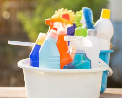 Diferentes usos de los productos de limpieza